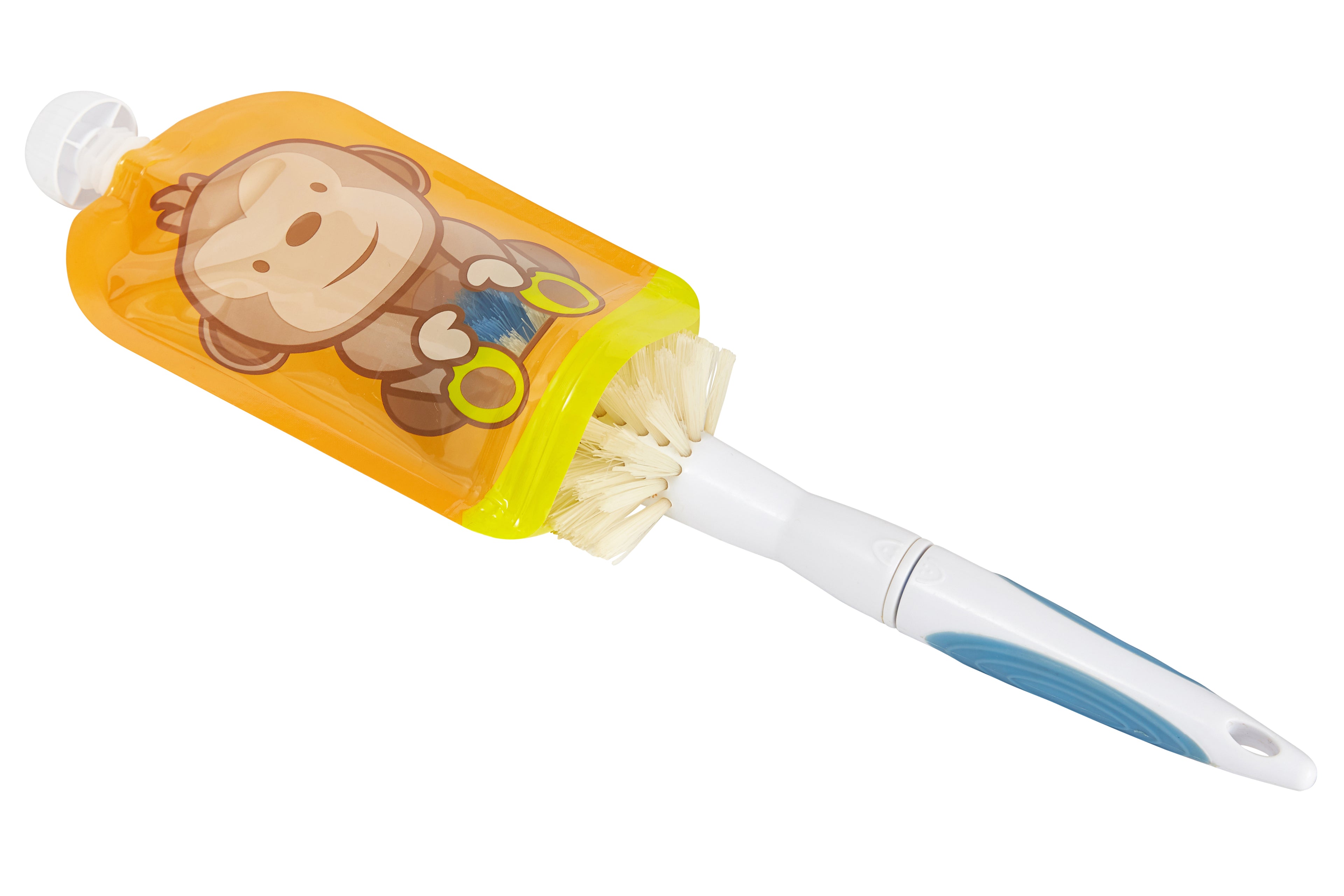 Reusable Monkey Design 150ml Zip Pouches with Bottom Opening (6-Pack)