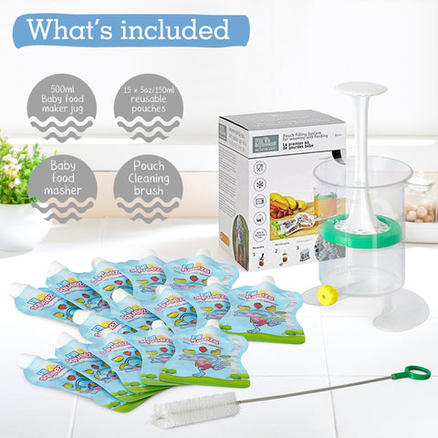 Image of Baby Food Maker Kit - Value Pack (with Pouch Spoon)