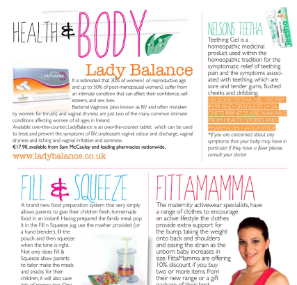 Ireland, Oh Baby magazine March 2013