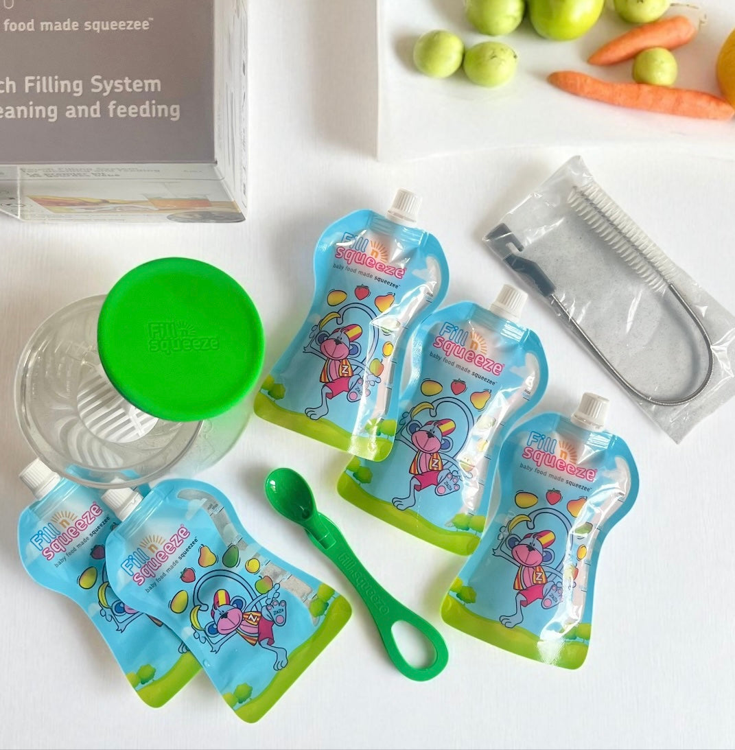 Fill n Squeeze Re-usable Pouch Filler System
