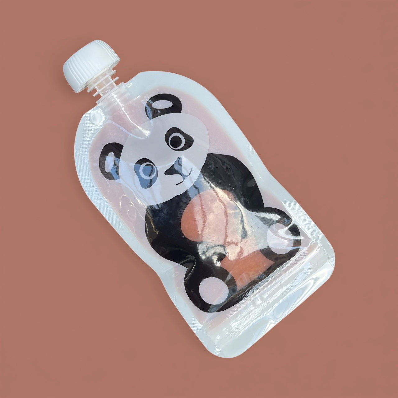 Reusable Panda Design 150ml Zip Pouches with Bottom Opening (6-Pack)