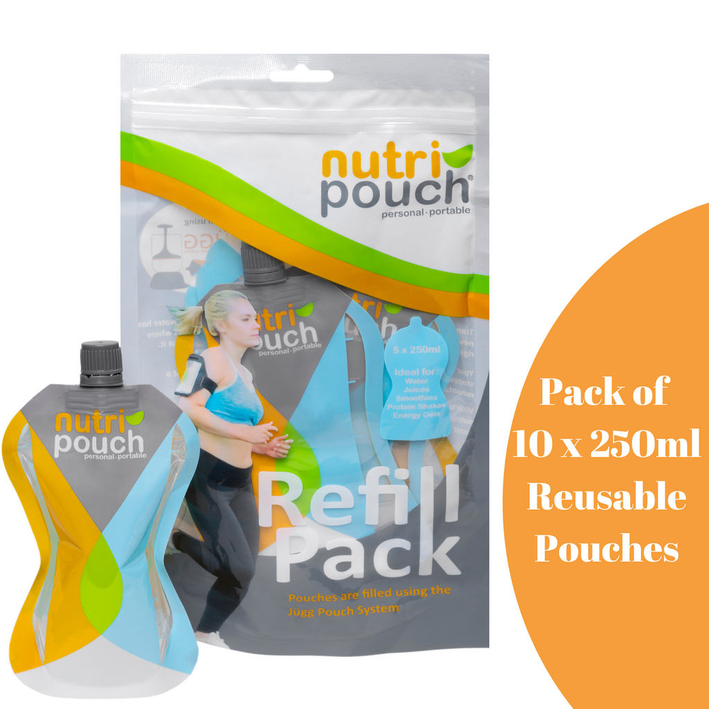 Pack of 10 x 250ml Large Pouches Suitable for toddlers & Adults