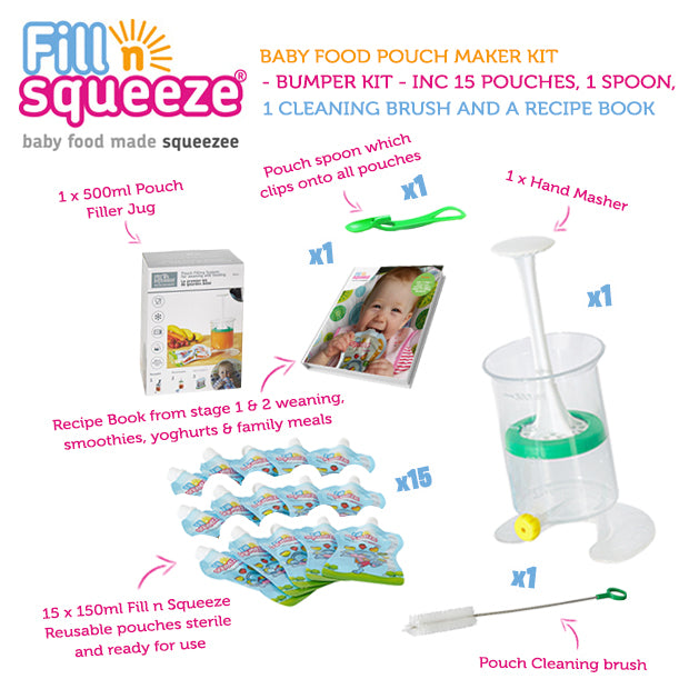 Baby Food Pouch Maker Kit - Bumper Kit